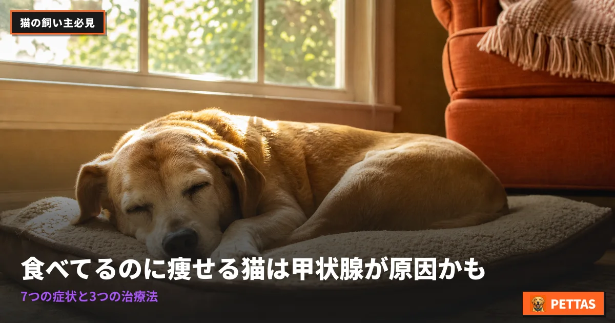 食べてるのに痩せる猫は甲状腺が原因かも｜7つの症状と3つの治療法