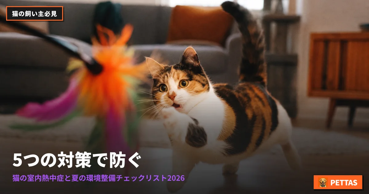 5つの対策で防ぐ｜猫の室内熱中症と夏の環境整備チェックリスト2026