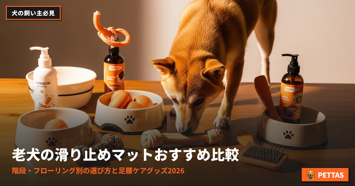 老犬の滑り止めマットおすすめ比較｜階段・フローリング別の選び方と足腰ケアグッズ2026