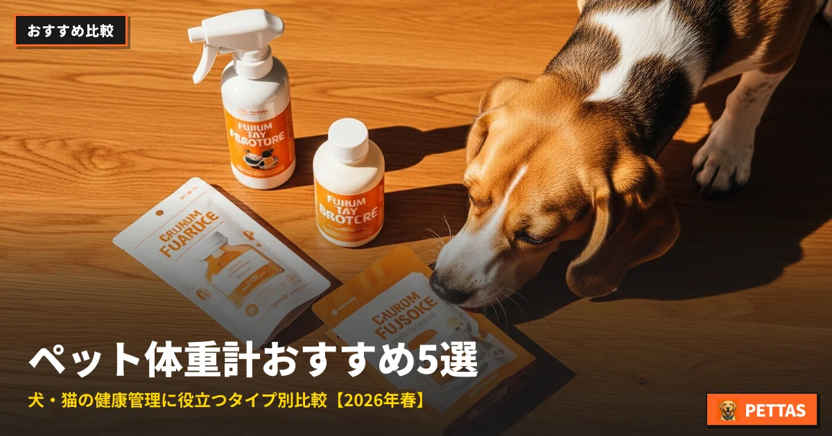 ペット体重計おすすめ5選｜犬・猫の健康管理に役立つタイプ別比較【2026年春】